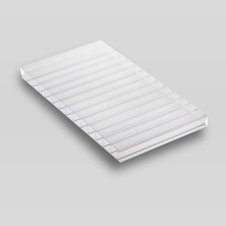 Chapa de policarbonato alveolar cristal, 2.100 × 6.000 mm, 6 mm de espessura