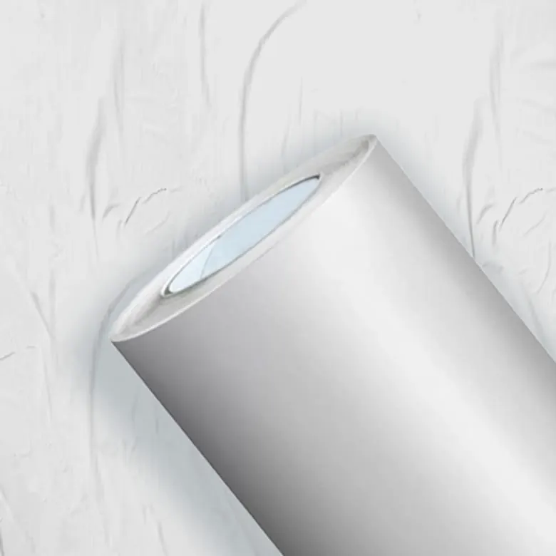 Vinil auto adesivo com filme branco fosco 80 microns e liner 100 g/m², rolo de 1,27 × 50 m